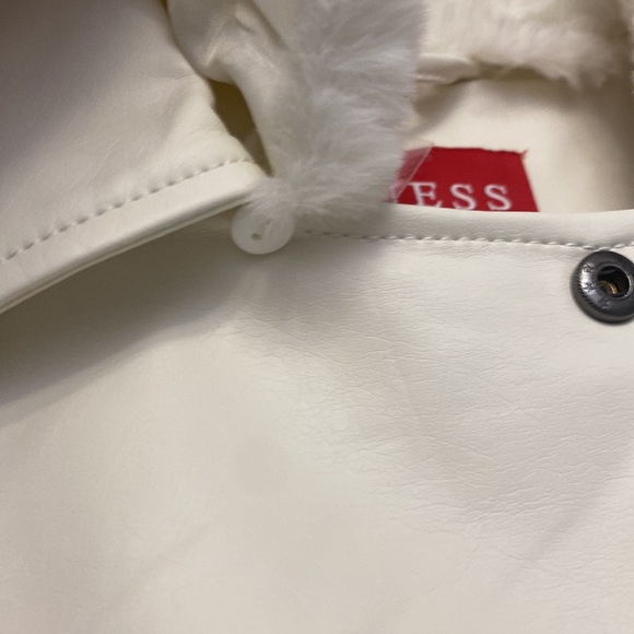 Guess leather Milky white AAmina Pu jacket - Picture 7 of 16